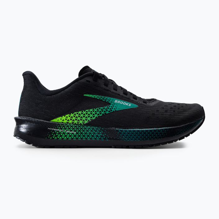 Brooks Hyperion Tempo ανδρικά παπούτσια για τρέξιμο μαύρο-πράσινο 1103391 2