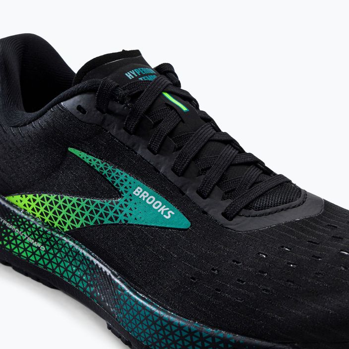 Brooks Hyperion Tempo ανδρικά παπούτσια για τρέξιμο μαύρο-πράσινο 1103391 8