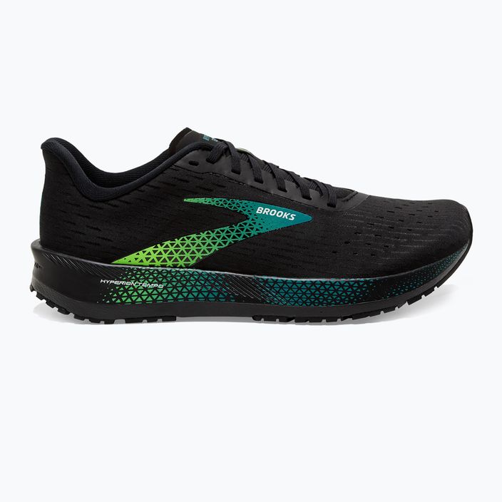 Brooks Hyperion Tempo ανδρικά παπούτσια για τρέξιμο μαύρο-πράσινο 1103391 12