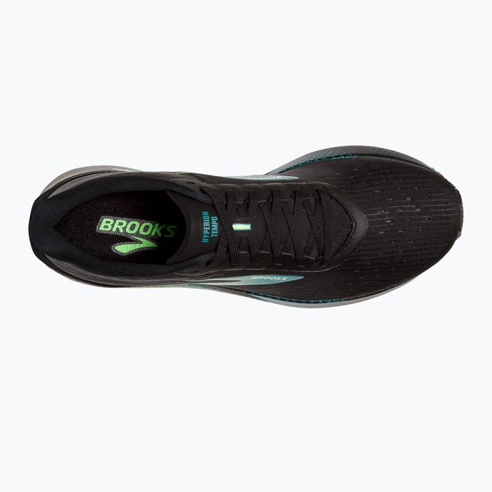 Brooks Hyperion Tempo ανδρικά παπούτσια για τρέξιμο μαύρο-πράσινο 1103391 14