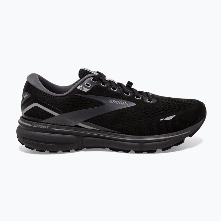 Brooks Ghost 15 GTX ανδρικά αθλητικά παπούτσια για τρέξιμο μαύρο/μαύρο μαργαριτάρι/αλουμινίου 12