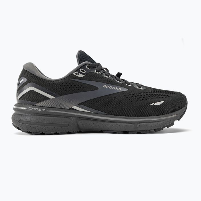 Brooks Ghost 15 GTX ανδρικά αθλητικά παπούτσια για τρέξιμο μαύρο/μαύρο μαργαριτάρι/αλουμινίου 2