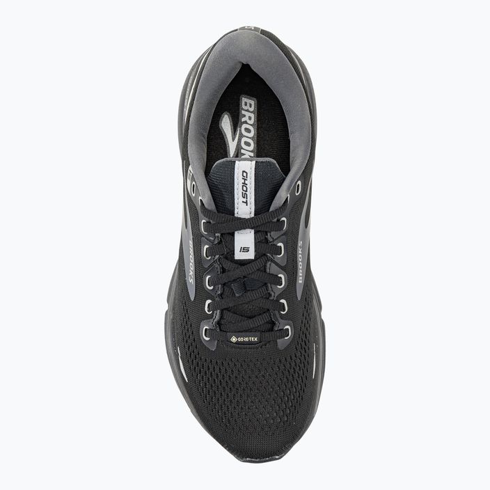 Brooks Ghost 15 GTX ανδρικά αθλητικά παπούτσια για τρέξιμο μαύρο/μαύρο μαργαριτάρι/αλουμινίου 6