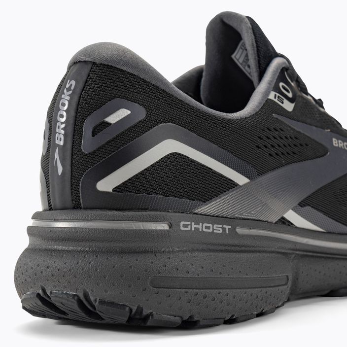 Brooks Ghost 15 GTX ανδρικά αθλητικά παπούτσια για τρέξιμο μαύρο/μαύρο μαργαριτάρι/αλουμινίου 9