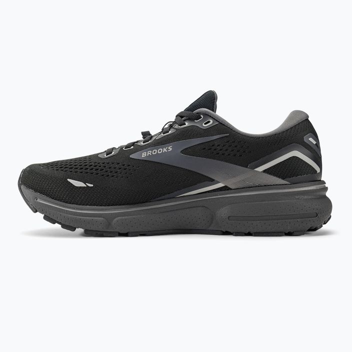 Brooks Ghost 15 GTX ανδρικά αθλητικά παπούτσια για τρέξιμο μαύρο/μαύρο μαργαριτάρι/αλουμινίου 10