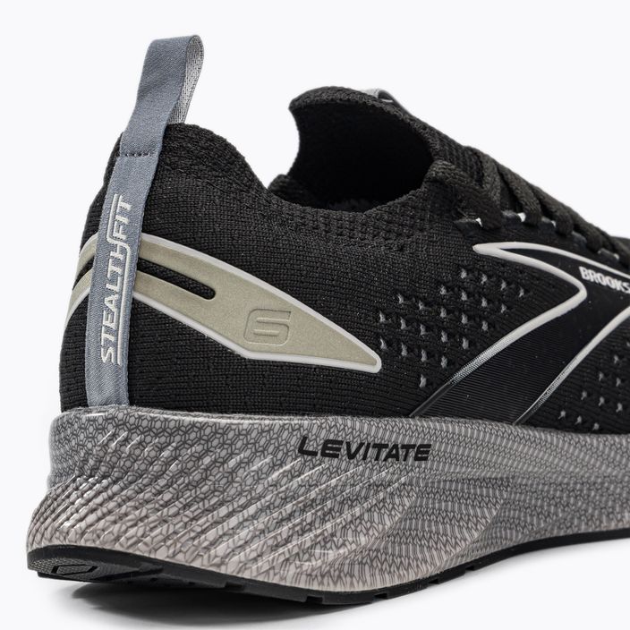 Brooks Levitate StealthFit 6 ανδρικά παπούτσια για τρέξιμο μαύρο 1103971D046 9