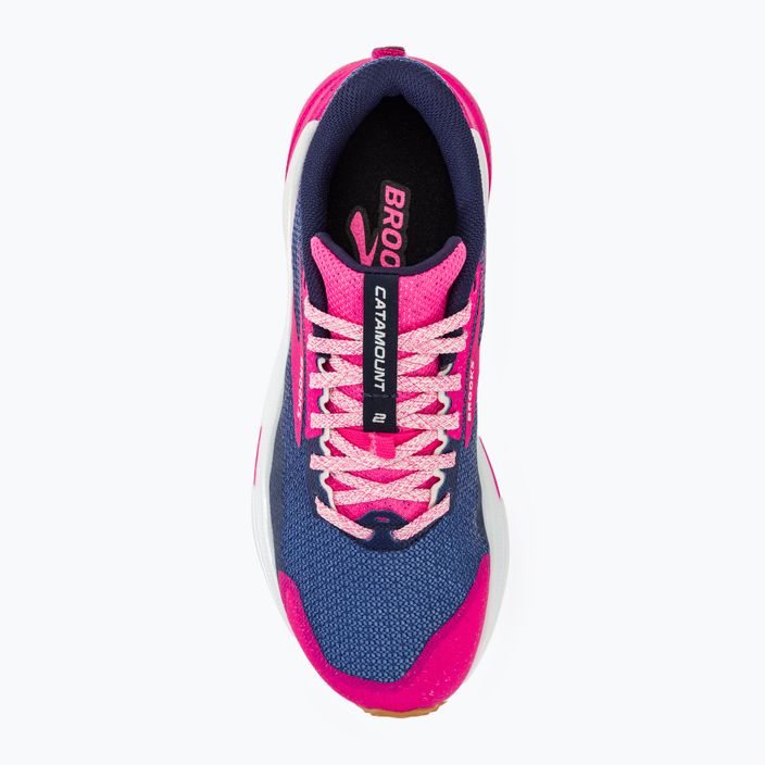 Brooks Catamount 2 γυναικεία παπούτσια για τρέξιμο παγωτό/ροζ/μπισκότο 5