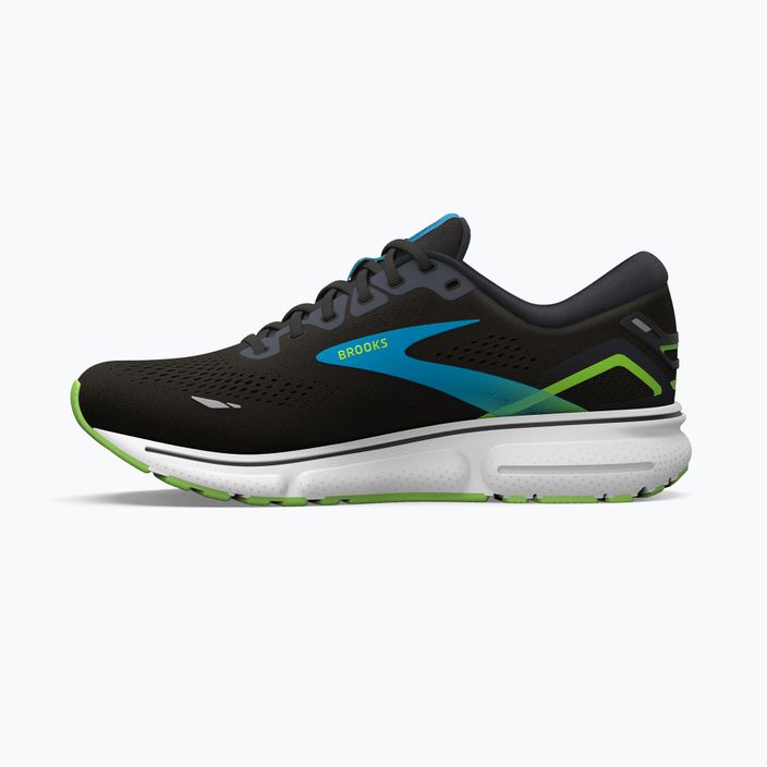 Brooks Ghost 15 ανδρικά παπούτσια για τρέξιμο μαύρο/hawaiian pcean/πράσινο 13