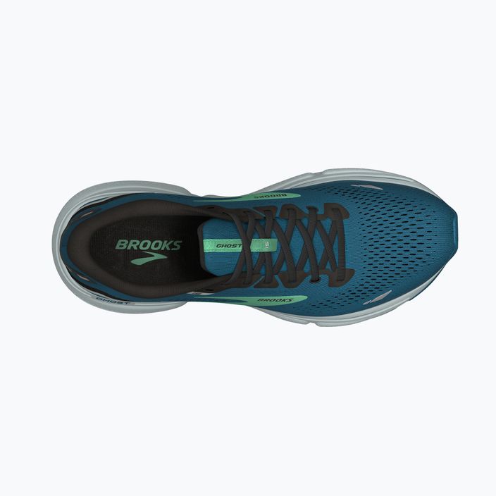 Brooks Ghost 15 ανδρικά παπούτσια για τρέξιμο μπλε/μαύρο/ανοιξιάτικο μπουμπούκι 15
