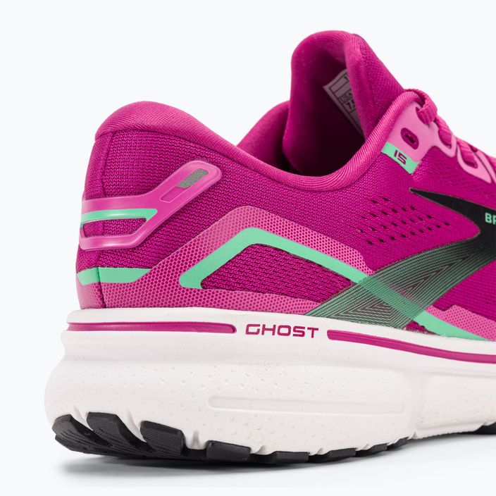 Brooks Ghost 15 γυναικεία παπούτσια τρεξίματος ροζ/φεστιβάλ φούξια/μαύρο 9