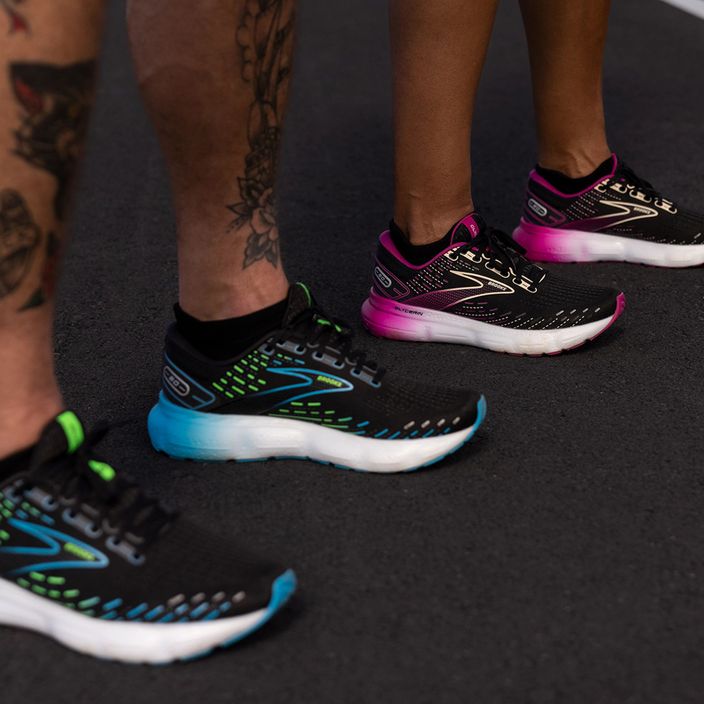 Brooks Glycerin 20 ανδρικά παπούτσια για τρέξιμο μαύρο/ωκεανός Χαβάης/πράσινο 4