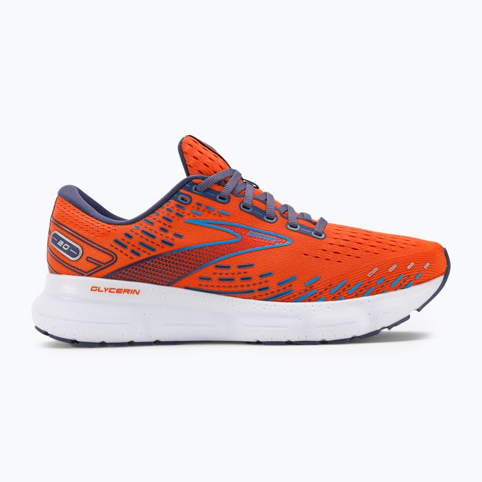 Ανδρικά αθλητικά παπούτσια τρεξίματος Brooks Glycerin 20 πορτοκαλί/καφέ μπλε/μπλε 2