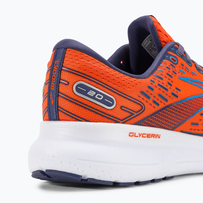 Ανδρικά αθλητικά παπούτσια τρεξίματος Brooks Glycerin 20 πορτοκαλί/καφέ μπλε/μπλε 10