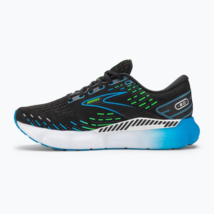 Brooks Glycerin GTS 20 ανδρικά παπούτσια για τρέξιμο μαύρο/ωκεανός Χαβάης/πράσινο 10