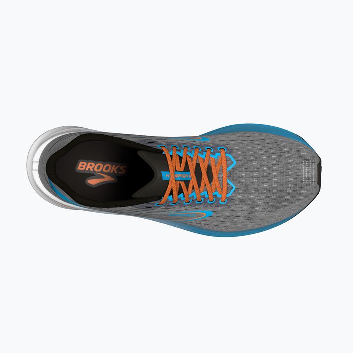 Brooks Hyperion ανδρικά παπούτσια για τρέξιμο γκρι/ατομικό μπλε/κίτρινο 15