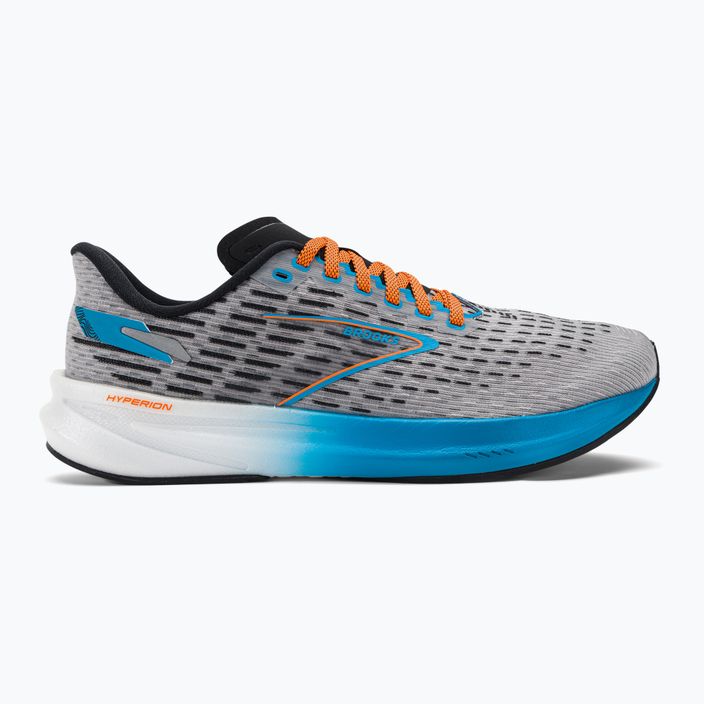 Brooks Hyperion ανδρικά παπούτσια για τρέξιμο γκρι/ατομικό μπλε/κίτρινο 2