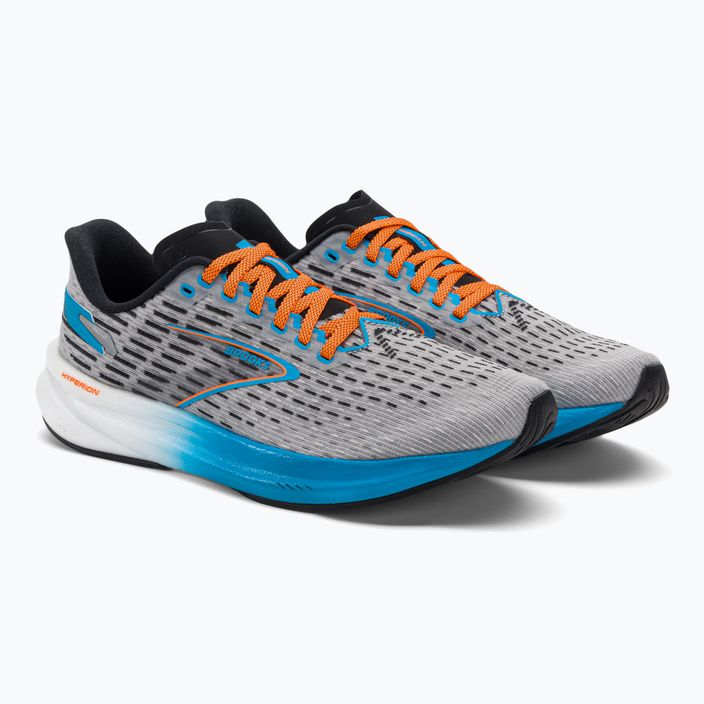 Brooks Hyperion ανδρικά παπούτσια για τρέξιμο γκρι/ατομικό μπλε/κίτρινο 4