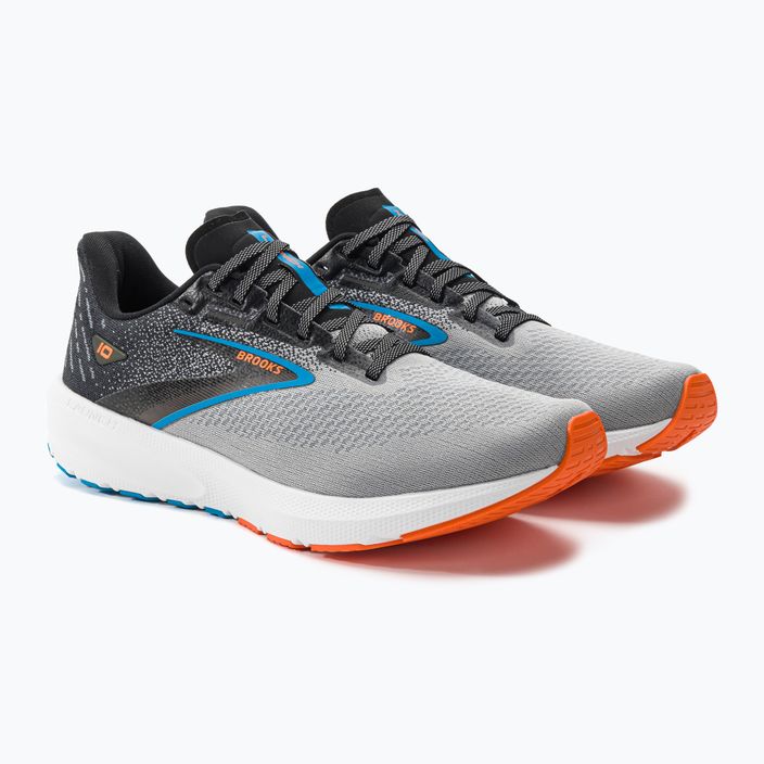 Brooks Launch 10 ανδρικά αθλητικά παπούτσια για τρέξιμο μαύρο/ατομικό μπλε/κίτρινο ιβίσκο 5