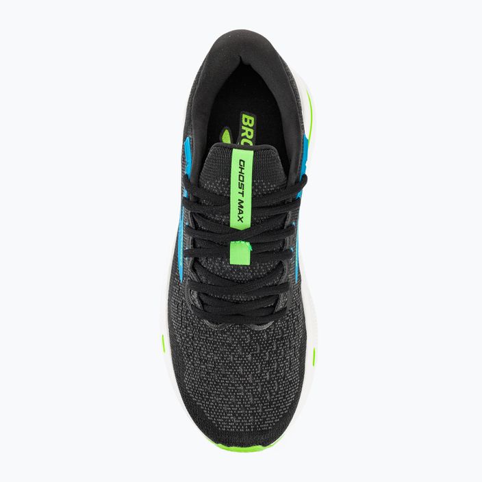 Brooks Ghost Max ανδρικά παπούτσια για τρέξιμο μαύρο/ατομικό μπλε/τζασμίν 7