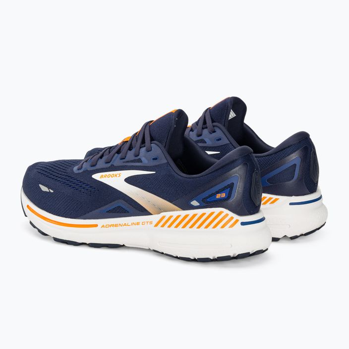 Brooks Adrenaline GTS 23 ανδρικά αθλητικά παπούτσια για τρέξιμο παγωτό/ουλτραμαρίνο/πορτοκαλί 4
