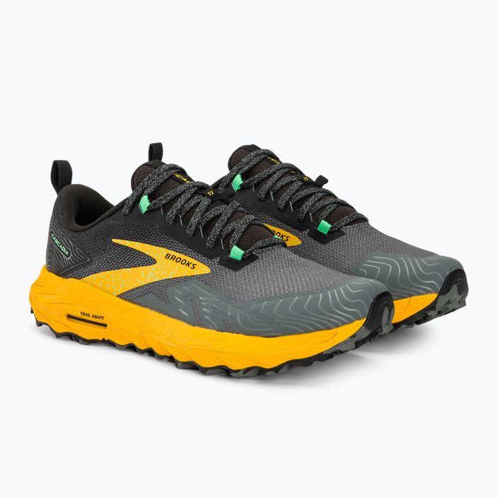 Brooks Cascadia 17 ανδρικά παπούτσια για τρέξιμο λεμονιού χρώμιο/sedona φασκόμηλο 5