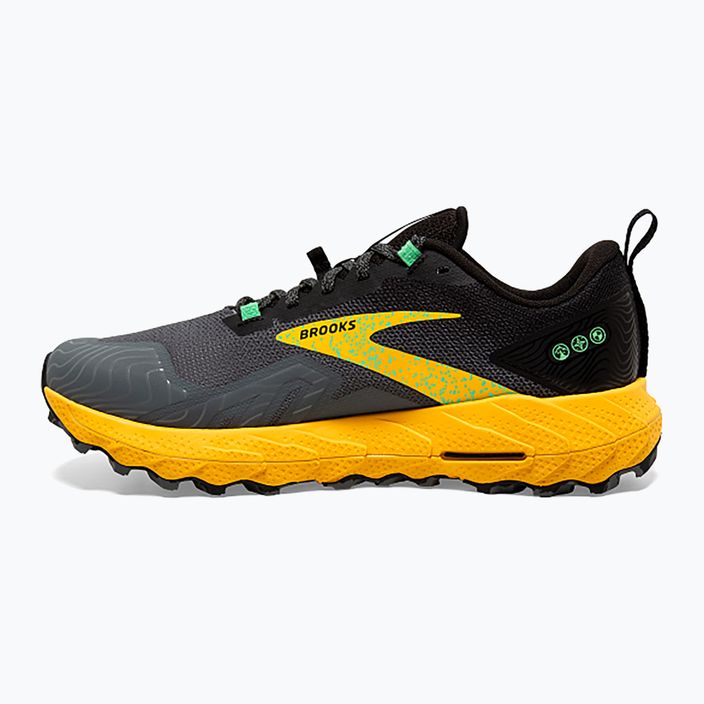 Brooks Cascadia 17 ανδρικά παπούτσια για τρέξιμο λεμονιού χρώμιο/sedona φασκόμηλο 3