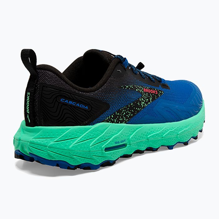 Brooks Cascadia 17 Victoria μπλε/μαύρο/ανοιξιάτικο μπουμπούκι ανδρικά παπούτσια για τρέξιμο 9