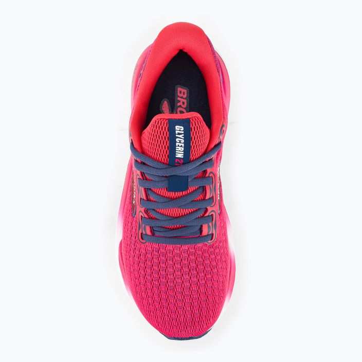 Γυναικεία παπούτσια τρεξίματος Brooks Glycerin 21 βατόμουρο/μπλε κρατικό χρώμα 7