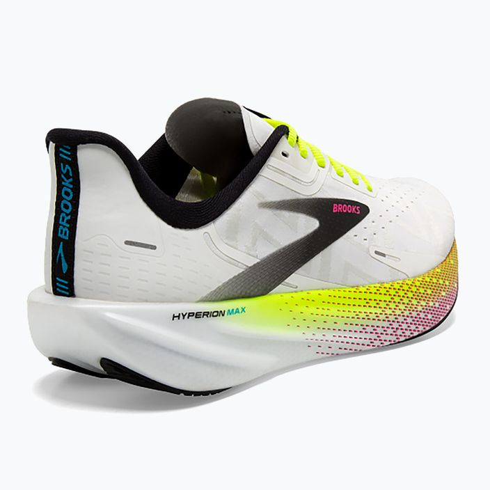 Brooks Hyperion Max ανδρικά αθλητικά παπούτσια για τρέξιμο λευκό/μαύρο/nightlife 8