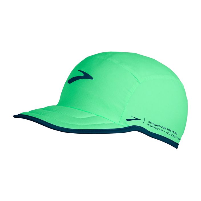Brooks Lightweight Packable hyper πράσινο καπέλο μπέιζμπολ 2