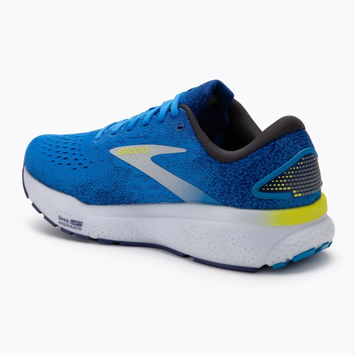 Ανδρικά παπούτσια τρεξίματος Brooks Ghost 16 electric blue/navy/lemon 3