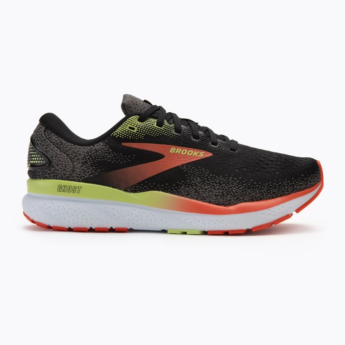 Ανδρικά παπούτσια για τρέξιμο Brooks Ghost 16 black/mandarin red/green 2