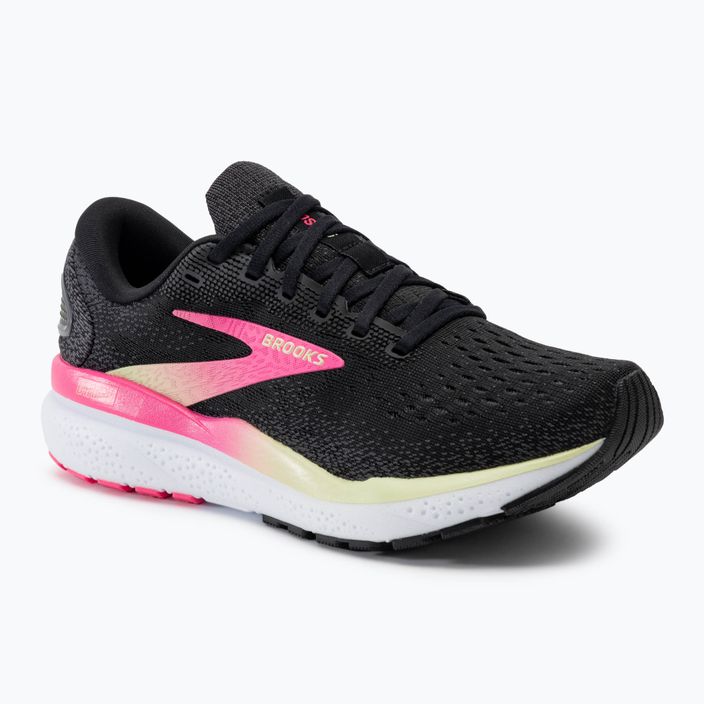 Brooks Ghost 16 γυναικεία παπούτσια τρεξίματος μαύρο/ροζ/κίτρινο