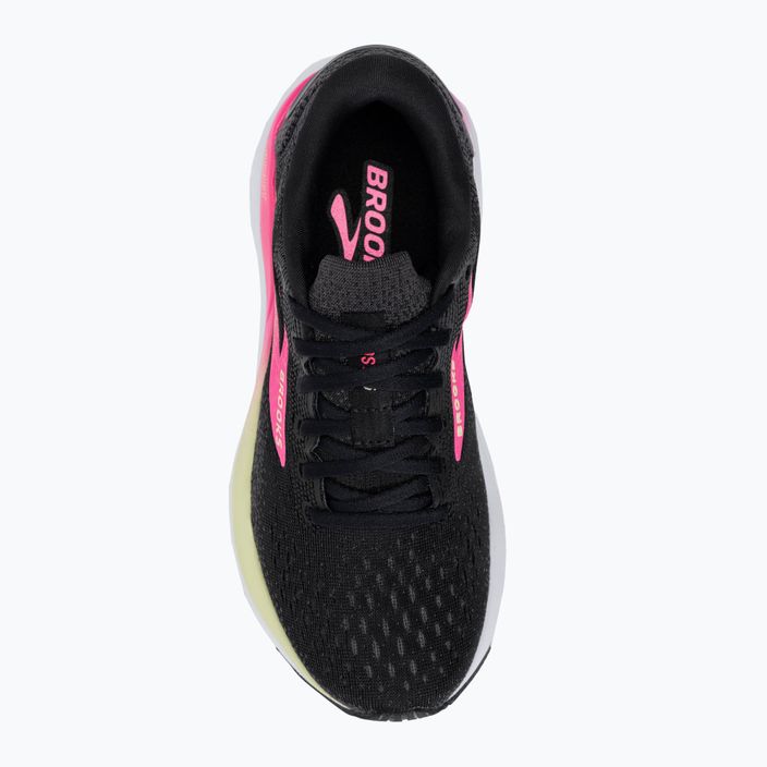 Brooks Ghost 16 γυναικεία παπούτσια τρεξίματος μαύρο/ροζ/κίτρινο 5