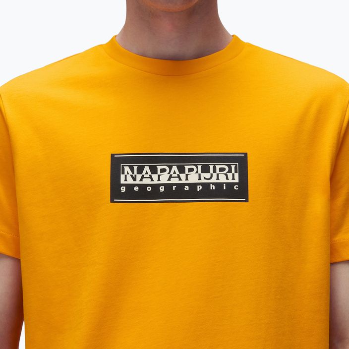 Ανδρικό μπλουζάκι Napapijri S-Box Logo orange marigold 3