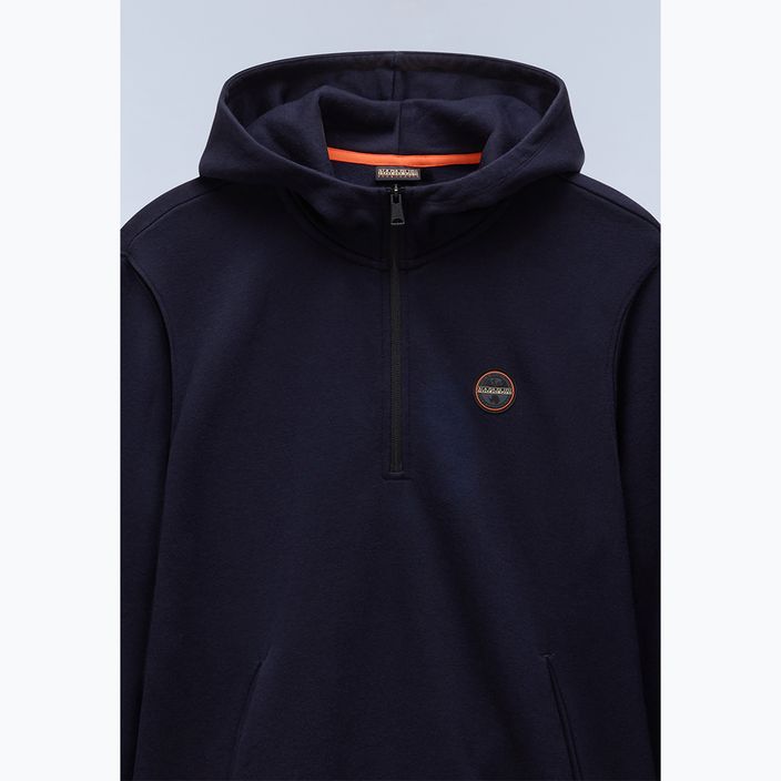 Ανδρικό φούτερ Napapijri B-Badge Half Zip Hooded blu marine 8