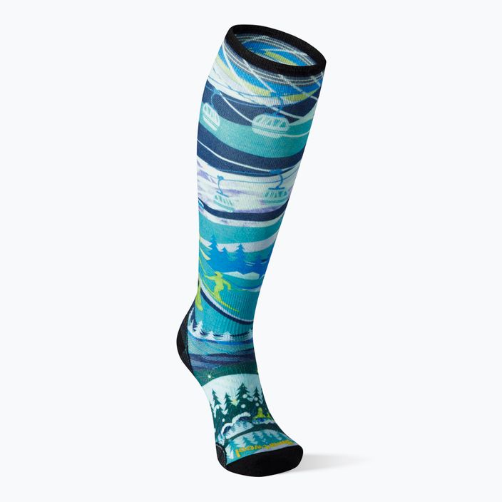 Γυναικείες κάλτσες σκι Smartwool Performance Ski Zero Cushion Skication Print OTC μπλε SW001629E181 4