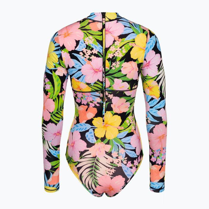 Hurley Sunset District Zip Back Cheeky Surfsuit μαύρο γυναικείο ολόσωμο μαγιό 2