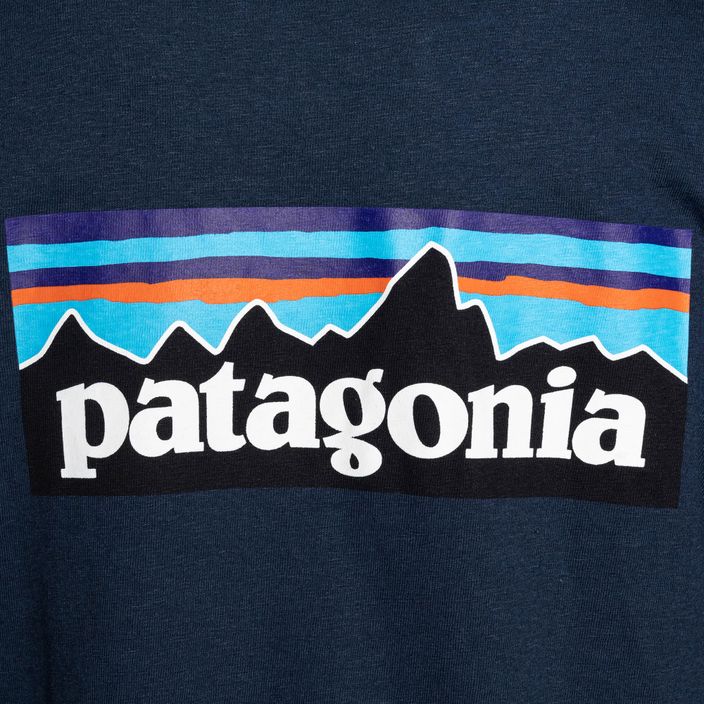 Γυναικείο μπλουζάκι για πεζοπορία Patagonia P-6 Logo Responsibili-Tee LS tidepool blue 6