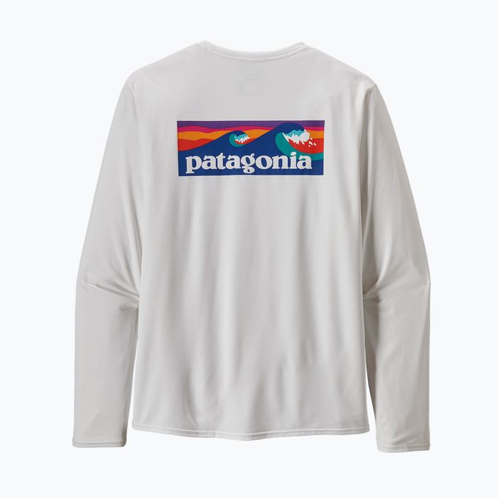 Ανδρικό Patagonia Cap Cool Daily Graphic Shirt-Waters LS boardshort logo/λευκό trekking longsleeve 9