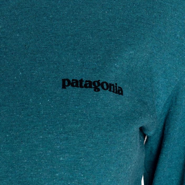 Γυναικείο μακρυμάνικο Trekking Patagonia P-6 Logo Responsibili-Tee belay μπλε 5