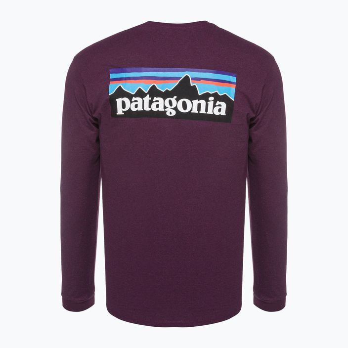 Ανδρικό Patagonia P-6 Logo Responsibili night plum trekking longsleeve 4