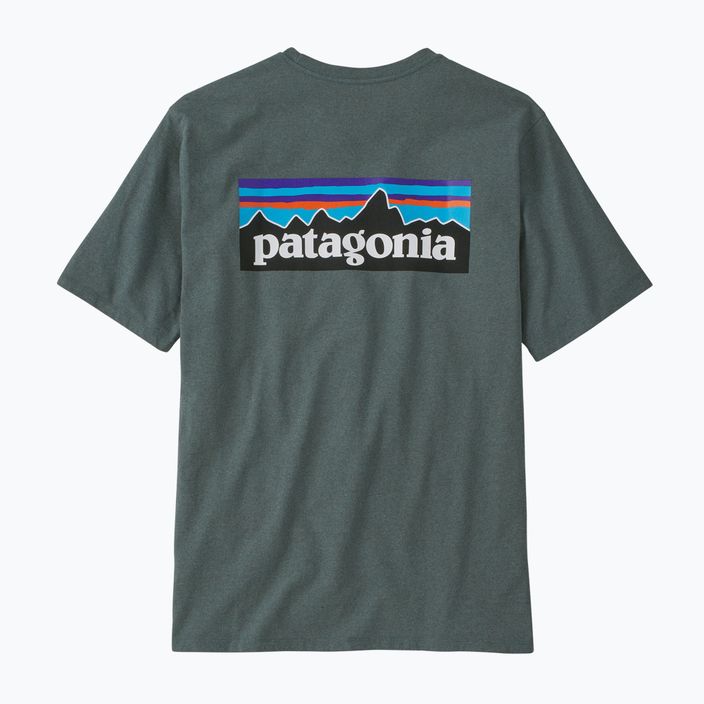 Ανδρικό Patagonia P-6 Logo Responsibili-Tee πουκάμισο πεζοπορίας nouveau green 4