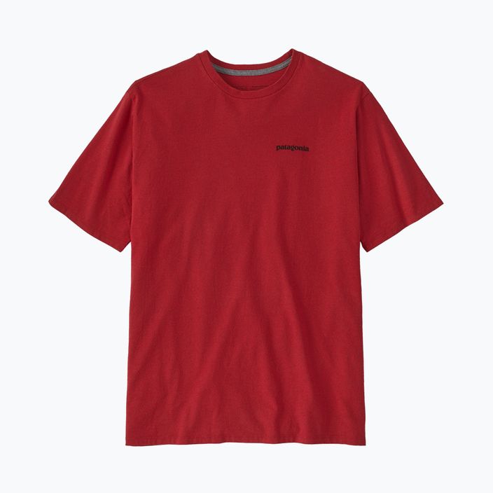 Ανδρικό t-shirt Trekking Patagonia P-6 Logo Responsibili-Tee κόκκινο 4