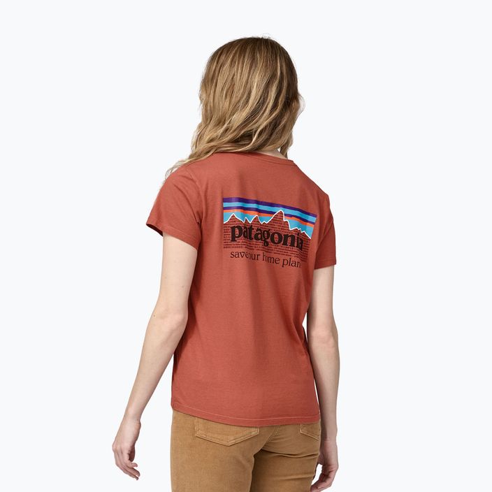 Γυναικείο πουκάμισο πεζοπορίας Patagonia P-6 Mission Organic burl red 2