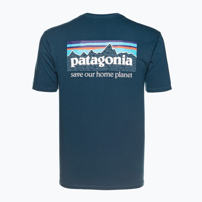 Ανδρικό Patagonia P-6 Mission Organic lagom μπλε πουκάμισο trekking 2