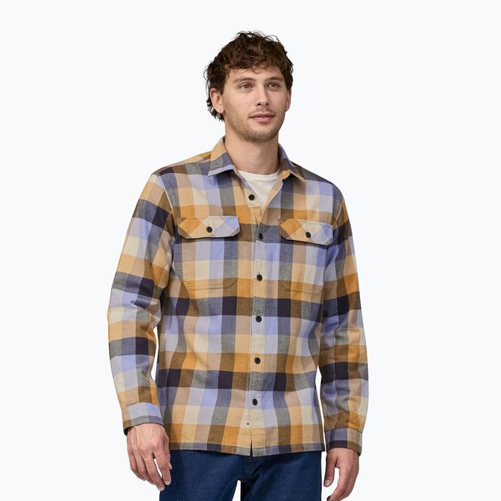 Ανδρικό πουκάμισο Patagonia Organic Cotton MW Fjord Flannel με οδηγούς/ξηραμένο μάνγκο