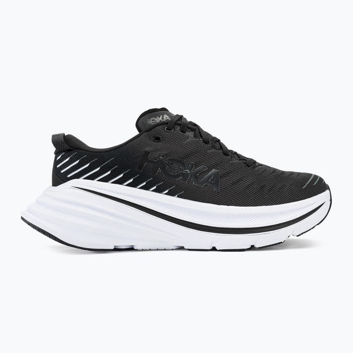 HOKA Bondi X μαύρο/λευκό ανδρικά παπούτσια για τρέξιμο 2