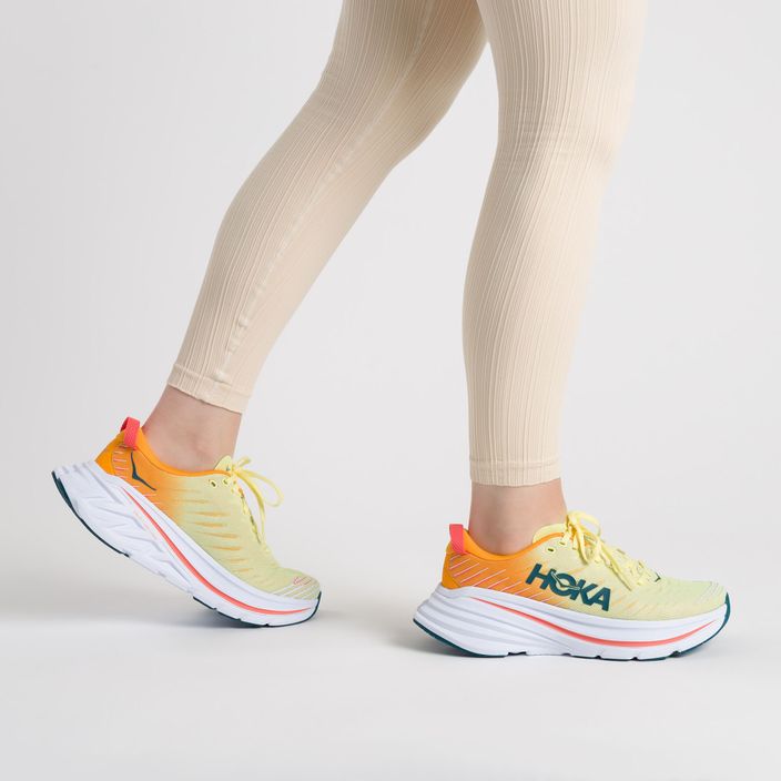 Γυναικεία παπούτσια για τρέξιμο HOKA Bondi X κίτρινο-πορτοκαλί 1113513-YPRY 2