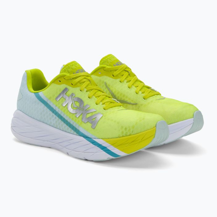 HOKA Rocket X blue glass/evening primrose παπούτσια για τρέξιμο 4